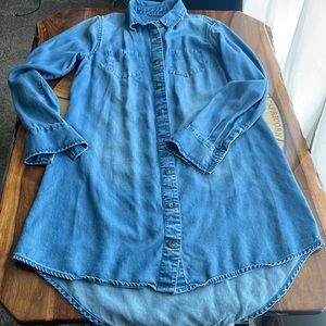 Denim shirt dress